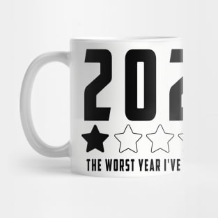 2023 year one star review : Funny review, "The worst year i've ever lived" Mug